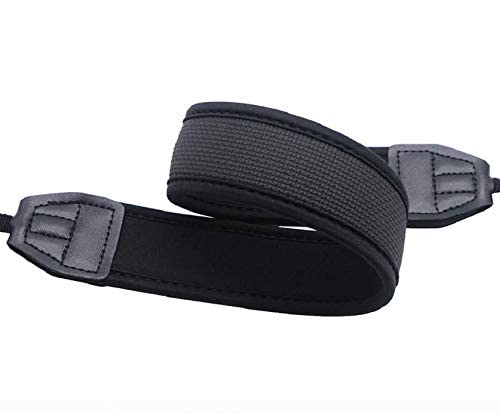 Edwee Camera Strap, Adjustable Anti-Slip Elastic Neoprene Shoulder Neck Strap For Most Canon Nikon Sony Dslr Cameras And Binoculars, Black #TOP2