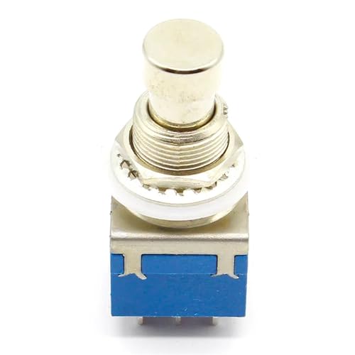 Interrupteur bouton-poussoir 3PDT 9 broches de haute précision pour guitare
