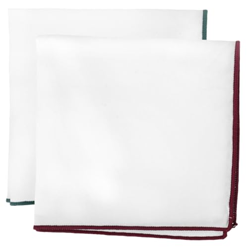 Ipetboom Men's Chunky Scarf Simple Pocket Squares for Suit Elegant Floral Handkerchief Cotton Men Handkerchiefs