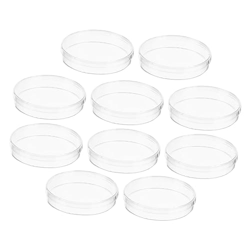 FELTECHELECTR 10個入り プラスチック製 ペトリ皿 蓋付き 透明 実験用 培養皿 ?菌済み 寒天培地対応 化学実験 教室実習