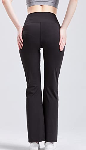 Dani Chins Women's Casual Bootcut Yoga Pants V Crossover High Waisted Flare Workout Leggings (Flared, Black, S) #TOP4