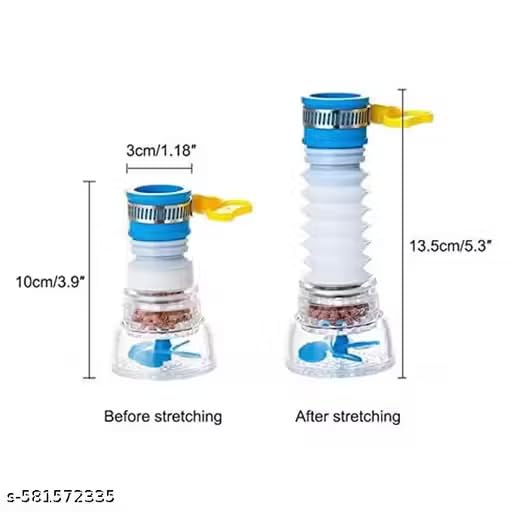 Image of Kitchen Sink Water Faucet Tap Durable Rust-Resistant Bathroom Tap Easy Fit Design Pack of 2
