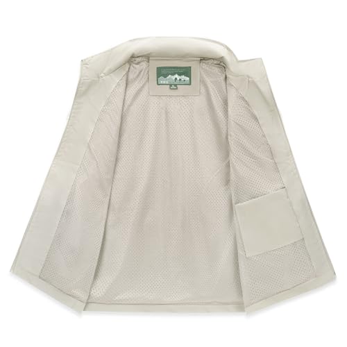 DUOFIER Men's Casual Vest Lightweight Outdoor Work Photo Cargo Sleeveless Jacket for Hiking Travel3