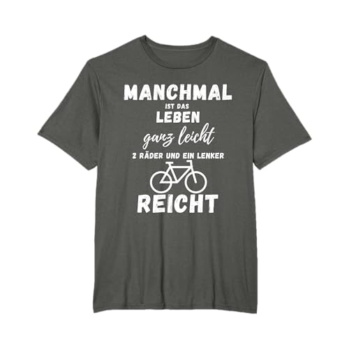 Fahrrad Lenker Radfahrer MTB Biker Kids Damen Herren T-Shirt