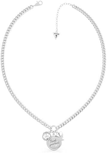 GUESSJewellery Women's Guess My Feelings Stainless Steel Silver Chain Necklace
