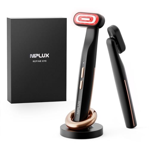 NIPLUX 目元 美顔器 EMS 三色光LED 振動 温熱 1台4役 リフトケア 目元ケア 小顔...