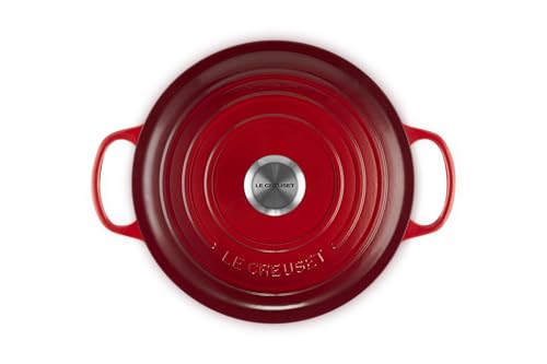 Image of Le Creuset Enameled Cast Iron Signature Deep Round Oven, 6.5 qt., Cerise