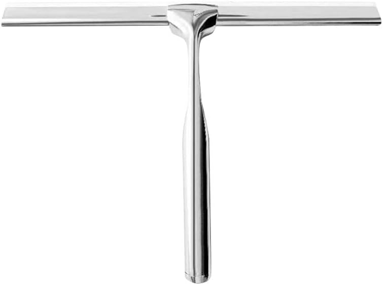 Stainless Steel Shower Scraper Shower Mirror Squeegee Antiskid Handle Corrosion Resistance for Bathroom Tool,Silver,Style A