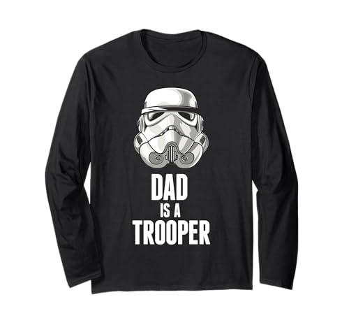 T-shirt Star Wars Stormtrooper Dad Is A Trooper à manches longues : la fierté d'un père courageux