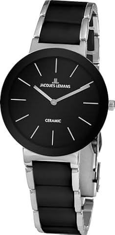 JACQUES LEMANS Zegarek sportowy 42-8A, czarny, bransoletka