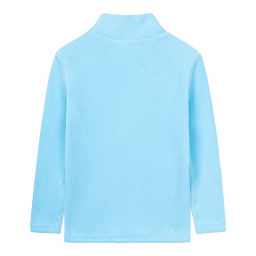 Image of LittleSpring Unisex Boys Girls Polar Fleece Shirt Base Turtleneck Top (2-14 Years)