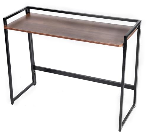Livzing Wooden Multipurpose Portable & Foldable Study Table-Engineered MDF Wood Computer,Laptop Desk for Students and Adults- Metal Powder Coated Finish Frame-Foldable Laptop Table