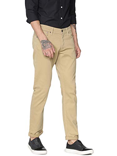 Image of JACK & JONES Mens 5 Pocket Solid Chinos