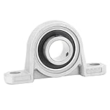 Industrial Pillow Block Bearing, Self-Aligning Mounted Ball Bearing, Zinc-Plated Steel Housing, Heavy Duty Shaft Support (KP08 8mm)