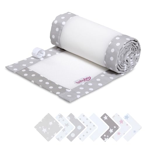Tour de lit bébé gris perle pour cododo Boxspring XXL