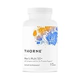 THORNE - Men's Multi 50+ - Comprehensive Daily Multi with Vitamins A, B6, B12, C, D, E, Zinc & More - Support Heart, Brain, Prostate, Muscle & Immune Health* - Third-Party Certified - 180 Capsules