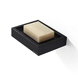 BUVELOT Bathroom Soap Dish,Modern Shower Soap Dish,304 Stainless Steel Soap Holder Bathroom Wall-Mou