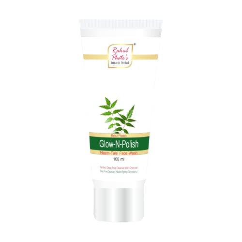 Rahul Phate’s Research Product Glow-N-Shine Neem Tulsi Face Wash | For All Skin Type | Reduces Dead Skin Cells |100ml