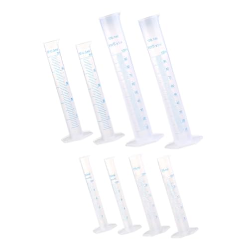 SUPVOX Lot de Cylindres Plastique Gradués pour Jardinage Tasses de Mesure avec Échelle Claire Contenants Mesureurs Résistants pour Fertilisation et Usage Scientifique Réutilisable