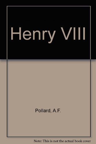 Henry VIII. B00086K1CS Book Cover