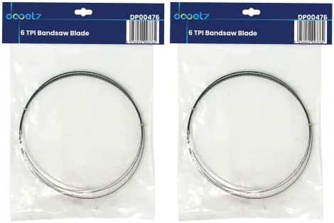 Dapetz ® 2 Pieces of 1425mm (56") Bandsaw Blades 6 TPI for Cutting Metal Plastic Wood PVC Foam Quality Made from Quality CS80 Carbon Spring Steel 6.35mm Wide 1/4"