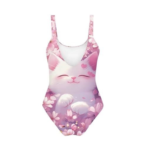 Image of Teens One-Piece Swimsuit Training Athletic Bathing Suits Quick Dry Beach Sport Swimwear Girls Dance Tank Leotards
