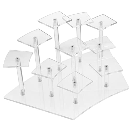 Happyyami Hand Made Model Acrylic Display Stand Collectibles Display Rack Makeup Holder for Boys and Girls Friends