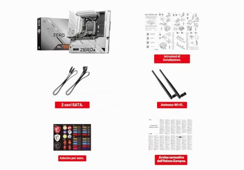 MSI Scheda madre B650M Project Zero Gaming (processori AMD Ryzen serie 8000/7000 - Scheda madre - Immagine 6