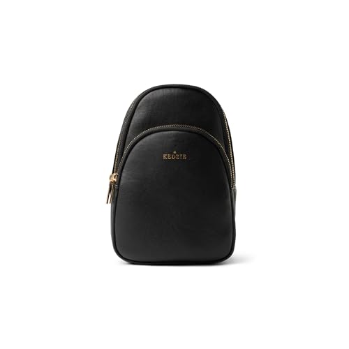 KEDZIE Sunset Sling Bag in Soft Vegan Leather Crossbody Bag Cell Phone Purse Fanny Bag Packs for Women