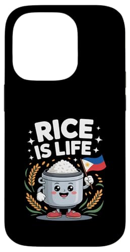 Funny Rice Is Life ���킢�� �[�l�� �N�b�J�[ �X�}�z�P�[�X iPhone 14 Pro �p