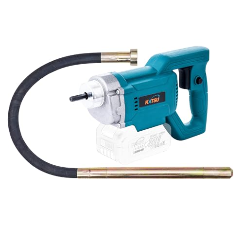 KATSU FIT-BAT 21V Vibrateur de béton sans fil sans balais avec tuyau de 1,2 m et 35 mm