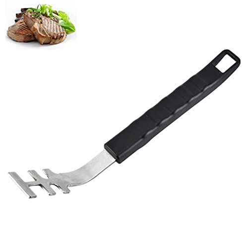 Elevador de parrilla de acero inoxidable, mango largo Culinary modular para parrilla, cómodo levantamiento de parrillas calientes y sucias, 25,7 cm, para todas las barbacoas con uso modular Culinary