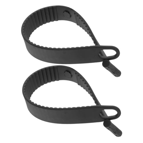 LIOOBO 2 Piezas Correa Ajustable para Bicicleta de Goma Resistente Fácil Instalación para Portabicicletas de Coche Sujeción Segura para Bicicletas de Montaña y Carretera Negras