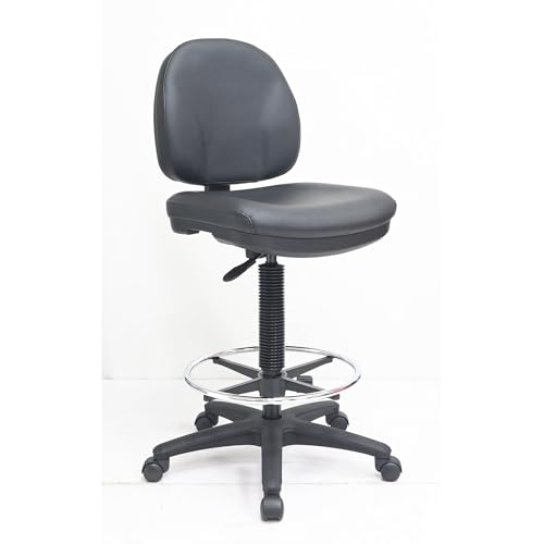 Lorell Millenia Series Adjustable Task Stool Back, Vinyl