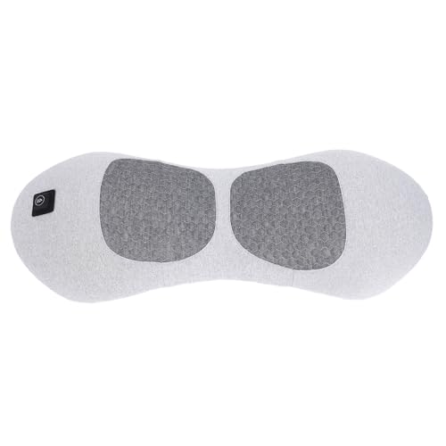 Almohada de apoyo lumbar con calefacción USB Powerd 3 engranajes de calefacción, ergonómica, suave, espuma viscoelástica, almohada de espalda para dormir en cama (gris espacial)