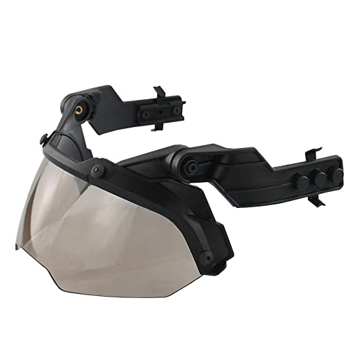 Adjustable Tactical Helmet Flip Protection Goggles Eyewear Protective with Rail Mount Adapt for Fast MICH AF Helmet