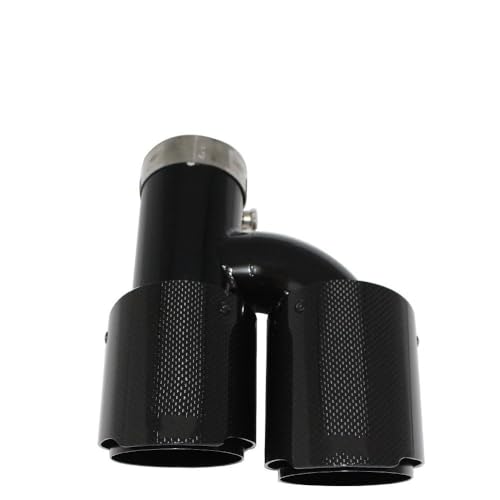Boquilla decorativa para tubo de escape universal de acero negro
