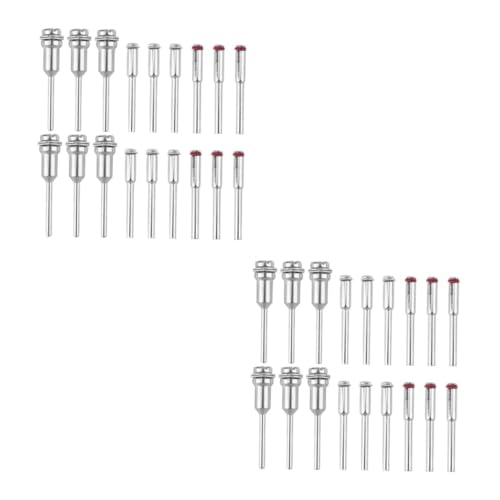 HOMSFOU 52 Pcs Hardened Steel Cut Off Wheel Screw Mandrel Fits Rotary Tool Set for Sanding Cutting Discs