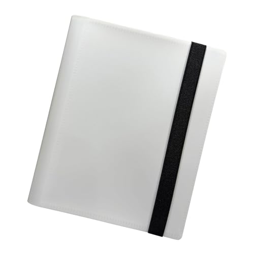 Qsvbeeqj Portatarjetas de trading para coleccionistas de tarjetas de trading portable, colección de tarjetas comerciales, portafolios, 9 bolsillos, para tarjeta de juego, tarjeta de béisbol, tarjeta