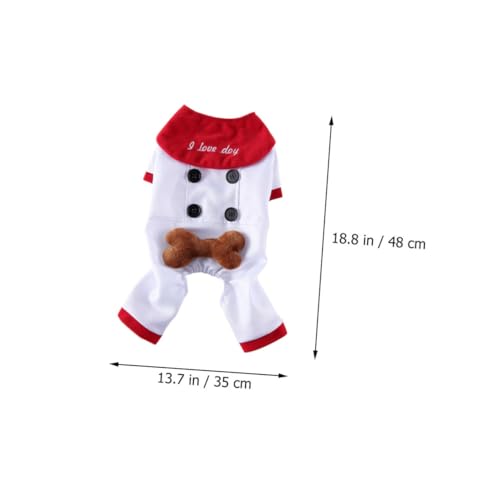 Disfraz para perro tamaño L blanco liviano cosplay miniatura 2