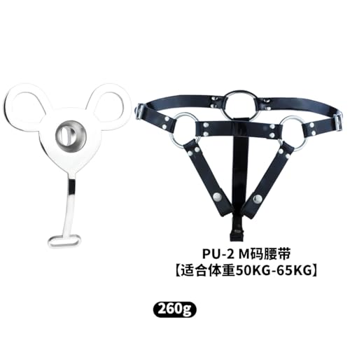 WOL VEE Cage d'entraînement Plate en Acier Inoxydable pour Hommes, Simple et Respirante, Quatre tailles-A334 (M) – vue 2