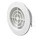 La Ventilazione TF8RB Grille de ventilation ronde en plastique à encastrer avec filet anti-insectes Blanc Diamètre 105 mm