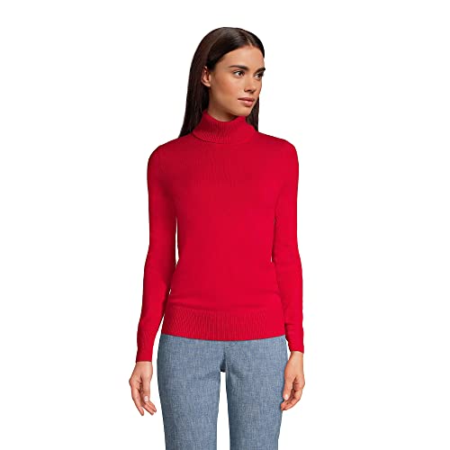 Lands' End Women's Mongolian Cashmere Turtleneck Sweater #TOP23