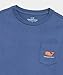 Vineyard Vines Boys' Whale Nuggets Long-Sleeve Pocket Tee, Moonshine, XL