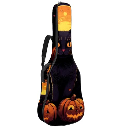 Sac de transport pour guitare acoustique imperméable à motif Halloween