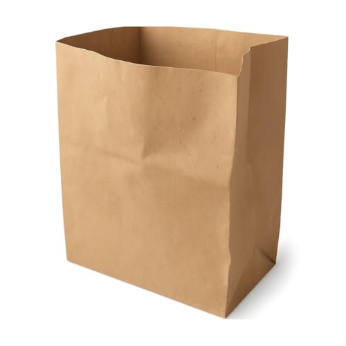 ARLI 200x Bio Müllbeutel 10L Papiermüllbeutel 20x16x34 cm aus 70 g/m² Recyclingpapier kompostierbar & plastikfrei braun & nassfest für Bioabfall (200 Beutel)