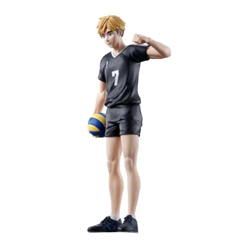 Xinchangda Haikyuu Miya Atsumu - Figura de acción de postura de pie de 19 cm, figura hecha a mano, estatua de anime, decoración de escritorio, regalos coleccionables para fanáticos