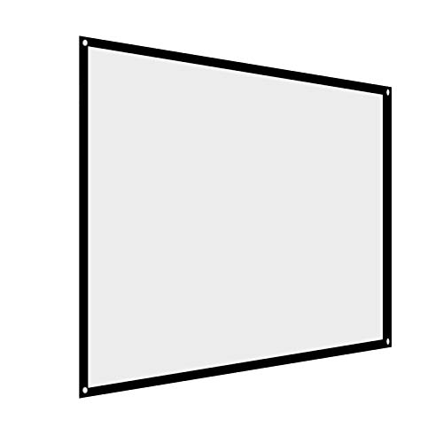 Pantalla De Proyector, 60 A 100 Pulgadas, Portátil, Plegable, Sin Arrugas, Blanco, Cortina De Proyector, Pantalla De Proyección, Cortina De Proyección, Pantalla De Películas Para El Hogar(60IN)