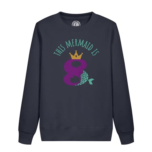 Sweatshirt enfant sirène 8 ans idéal pour fête d'anniversaire
