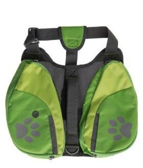 TOP PAW Day Pack Dog Back Pack For Dogs 75-85lbs Xlarge, Green